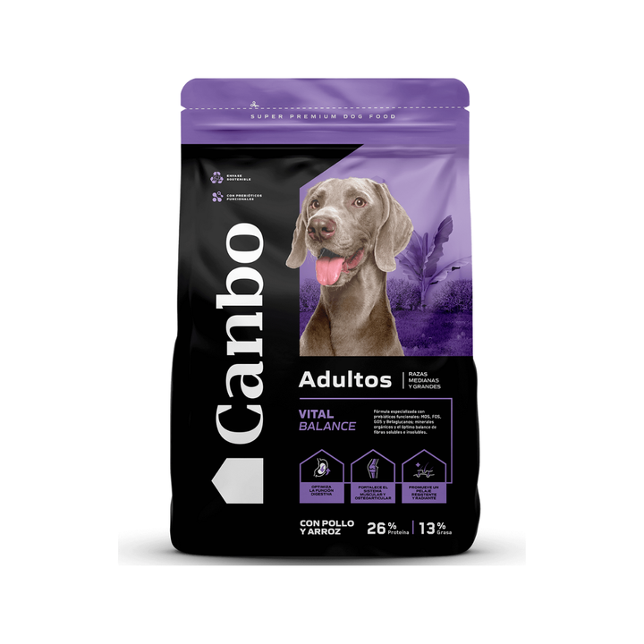 CANBO Vital® Balance Adultos RAZAS MEDIANAS Y GRANDES con Pollo y Arroz