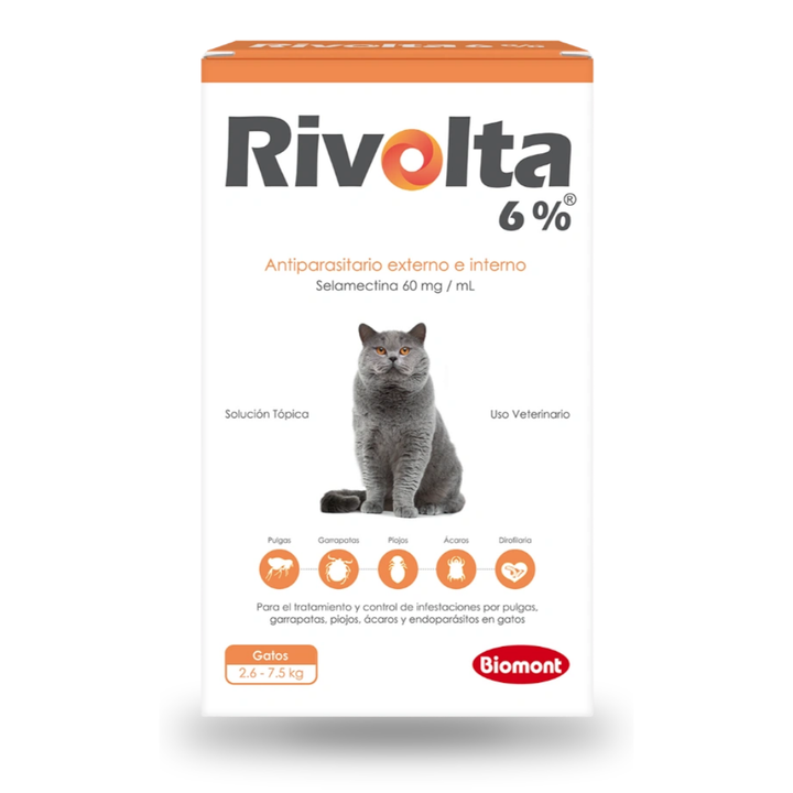 Rivolta 6% X 0.75 ml (2.6kg A 7.5kg) 1 Pipeta