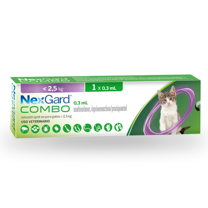 Nexgard Combo Gato S 0.3Ml (0.8-2.5 Kg)