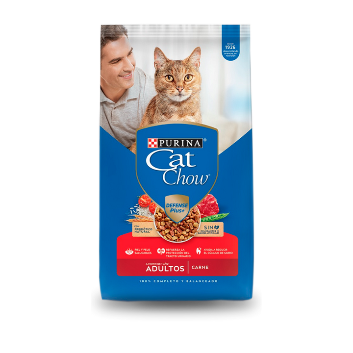 Cat Chow® Alimento Seco para Gatos Adultos Sabor a Carne 15 Kg.