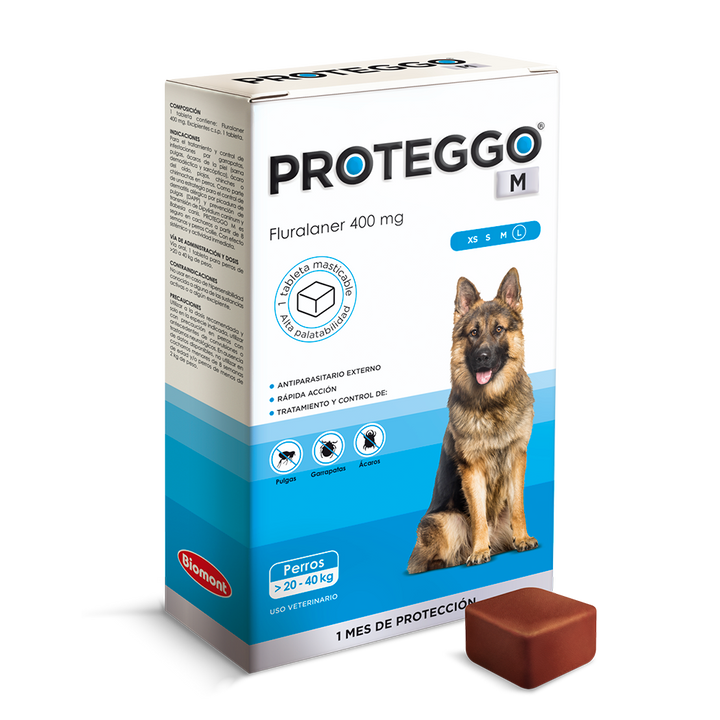 PROTEGGO M (Perros 20 Kg. a 40 Kg.)