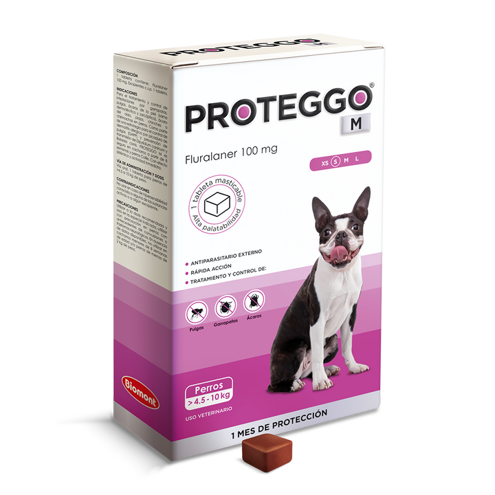 PROTEGGO M (Perros de 4.5 Kg. a 10 Kg.)
