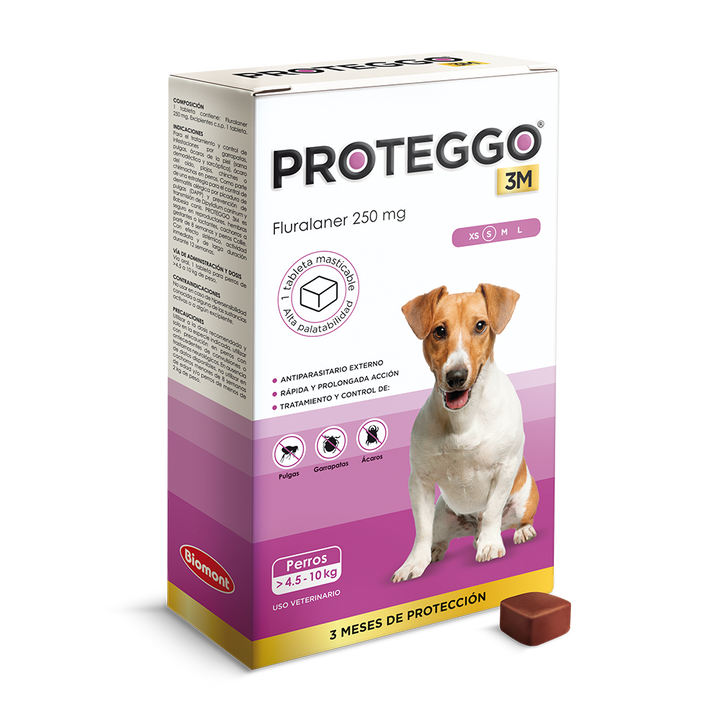 PROTEGGO 3M (Perros de 4.5 Kg. a 10 Kg.)