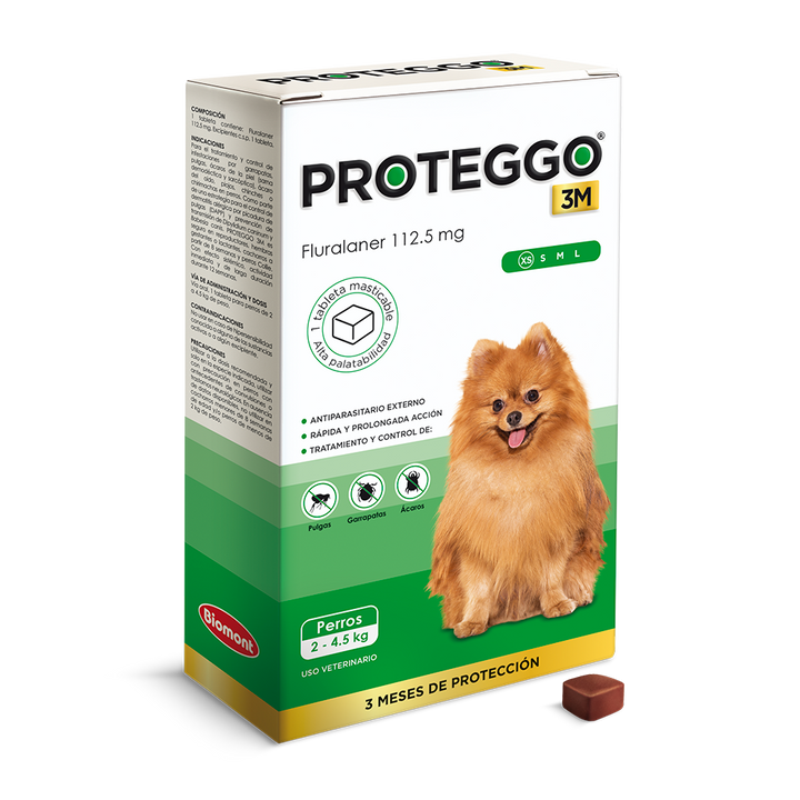 PROTEGGO 3M (Perros de 2 Kg. a 4.5 Kg.)