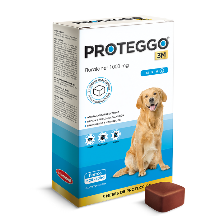 PROTEGGO 3M (Perros de 20 Kg. a 40 Kg.)