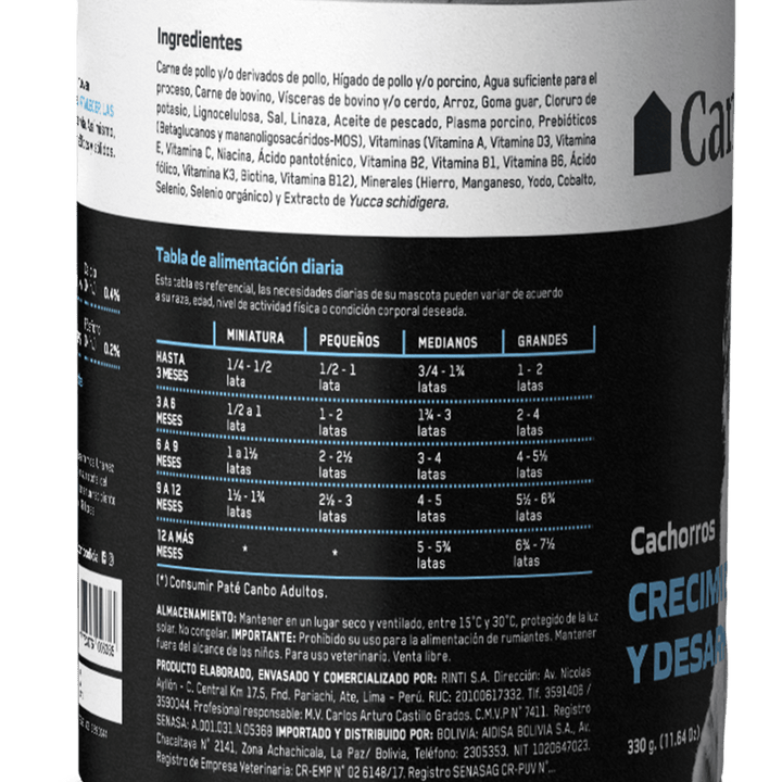Paté Crecimiento y Desarrollo - Cachorros